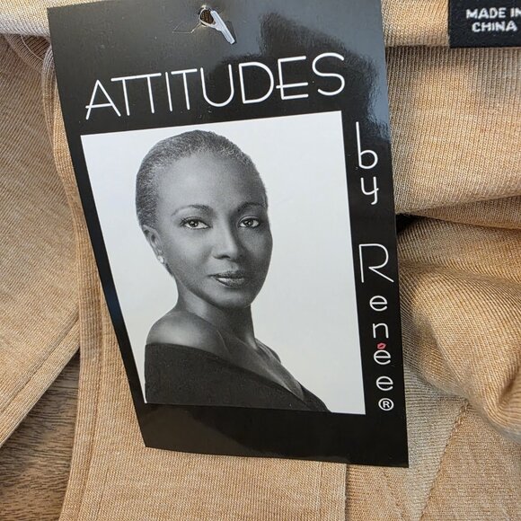 Attitudes by Renee Cardigan Womens Medium Large French Terry Belted Wrap - Picture 13 of 16